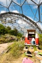 Interior of Mediterranean biome, Eden Project. Royalty Free Stock Photo